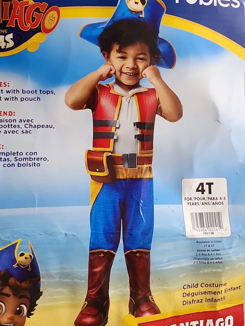 Nickelodeon Red & Blue Pirate Captain Costume